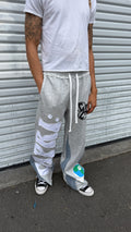 DENIM FLARED SWEATS. 2