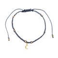 Midnight Moon Braided Charm Bracelet 1