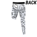 Emotions - Single-Leg Compression Tights - Right - White 5