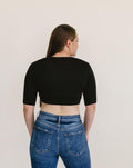 Crew Neck Elbow Sleeve Halftee 10