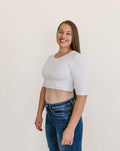 Crew Neck Elbow Sleeve Halftee 9
