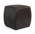 Modern Hide Square Pouf 2
