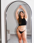 Adjustable String Thong - Black 2