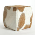 Modern Hide Square Pouf 1