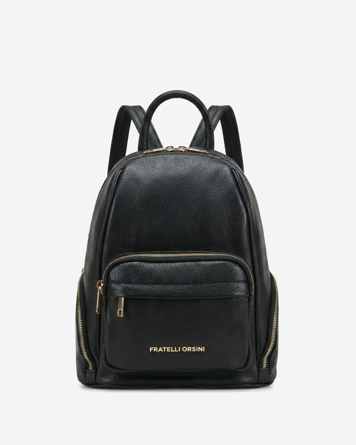 Martina (black) - Italian calf leather women's backpack