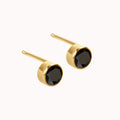 Black Onyx Stud Earrings 1