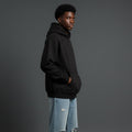 Black Distress Oversized Hoodie 3