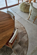 BROKEN ROUND - Patchwork Cowhide Rug 8
