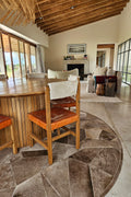 BROKEN ROUND - Patchwork Cowhide Rug 5