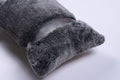 Shearling & Leather Lumbar Pillow 6