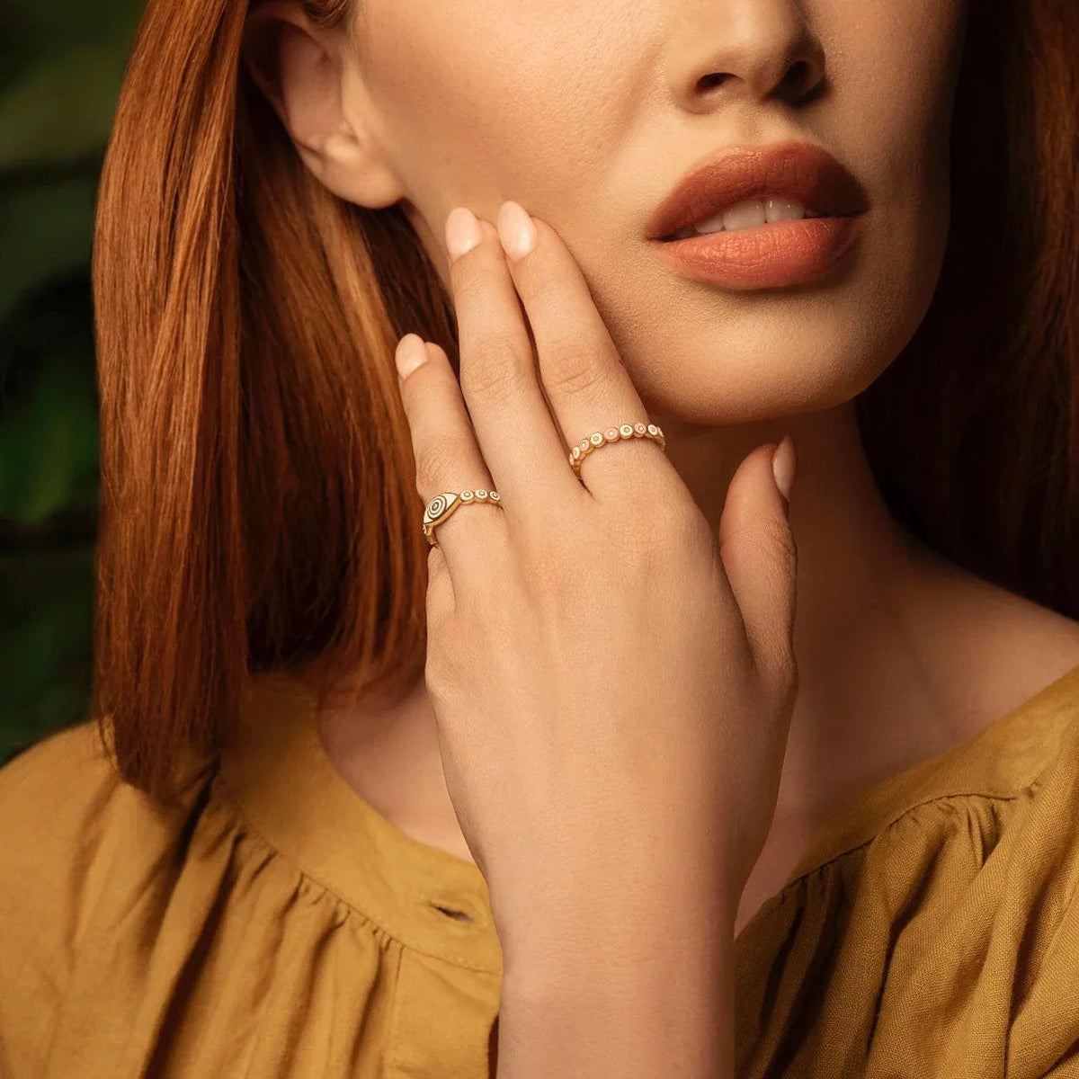 Delightful Peacefulness Evil Eye Ring
