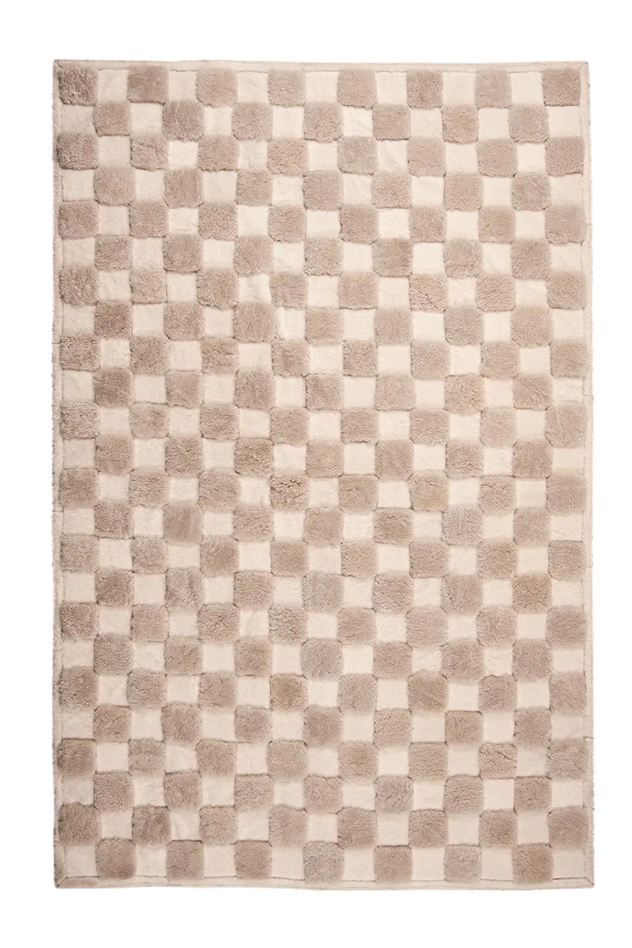 Checkered – High and Low Shearling Rug – view 2