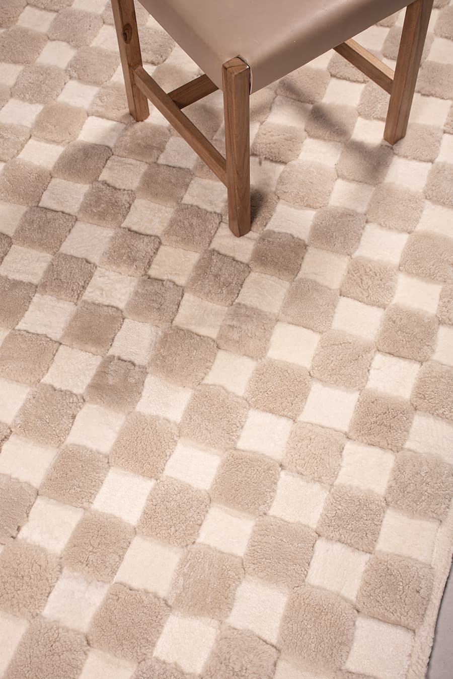 Checkered – High and Low Shearling Rug – view 5