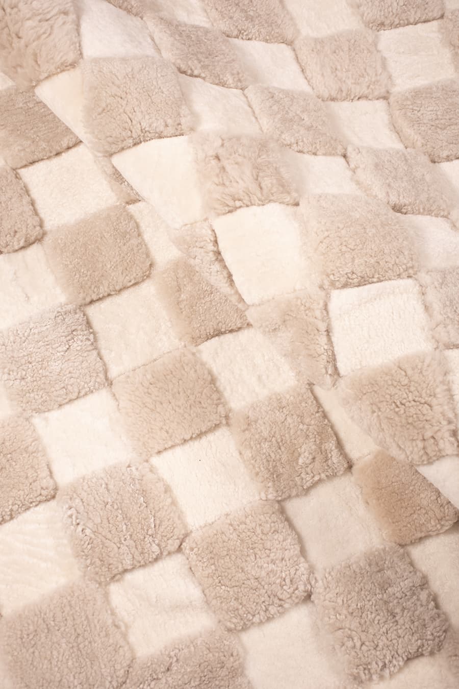 Checkered – High and Low Shearling Rug – view 4