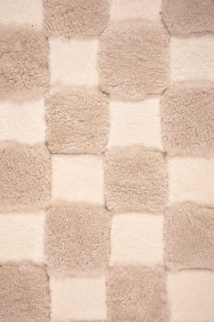 Checkered – High and Low Shearling Rug – view 7