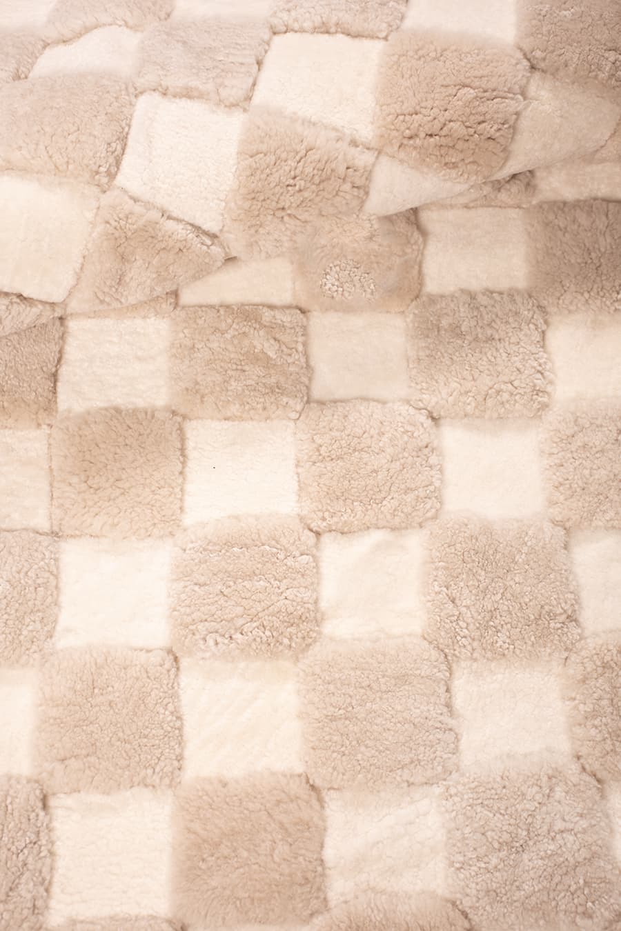 Checkered – High and Low Shearling Rug – view 3