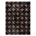 CROSSES – Geometric Luxury Leather Rug for Designers 2