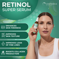 Cosmedica Skincare Retinol Serum 2.5% | Hydrating Vitamin A Serum with Green Tea Hyaluronic Acid Vitamin E | Non-Irritating Serum for Sensitive Skin Oily Skin | 1oz 4