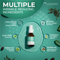 Cosmedica Skincare Retinol Serum 2.5% | Hydrating Vitamin A Serum with Green Tea Hyaluronic Acid Vitamin E | Non-Irritating Serum for Sensitive Skin Oily Skin | 1oz 5