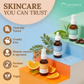 Cosmedica Skincare Facial Serum Trio Set – Vitamin C Serum, 2.5% Retinol Serum & Hyaluronic Acid Serum for Face – Anti Aging, Brightening & Hydrating Skincare – Reduce Wrinkles & Dark Spots – Vegan, Cruelty Free (3 x 1oz) 8