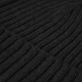 Milano (black) - Italian 100% cashmere ribbed beanie (unisex) 4