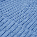 Milano (light blue) - Italian 100% cashmere ribbed beanie (unisex) 3