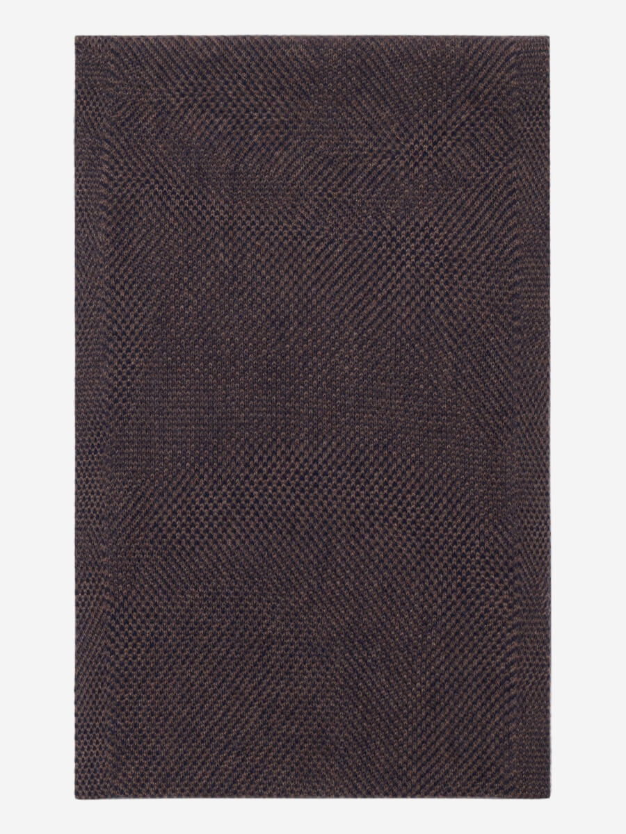 Riccardo (brown & blue) - Italian cashmere scarf with pattern