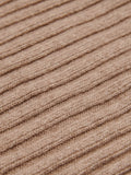 Napoli (brown) - Italian 100% cashmere ribbed scarf (unisex) 2
