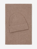 Napoli (brown) - Italian 100% cashmere ribbed scarf (unisex) 4