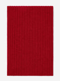 Napoli (red) - Italian 100% cashmere ribbed scarf (unisex) 3