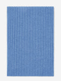 Napoli (light blue) - Italian 100% cashmere ribbed scarf (unisex) 3