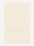 Napoli (cream) - Italian 100% cashmere ribbed scarf (unisex) 4