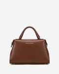Cecilia (brown) - Italian calf leather women's handbag (with shoulder strap) 1