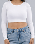 Crew Neck Long Sleeve Halftee 2