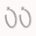 Chunky Rope Hoop Earrings 7