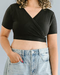 Cross Over Boyfriend Sleeve ( with pockets for insertable cups/nursing pads) 2