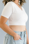 Cross Over Boyfriend Sleeve ( with pockets for insertable cups/nursing pads) 6