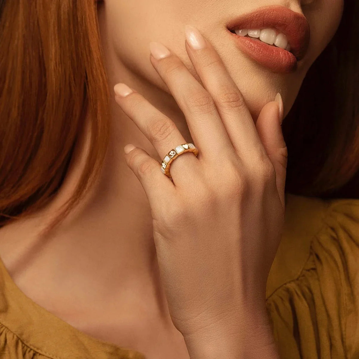 Gentle Spirit Mother of Pearl Ring