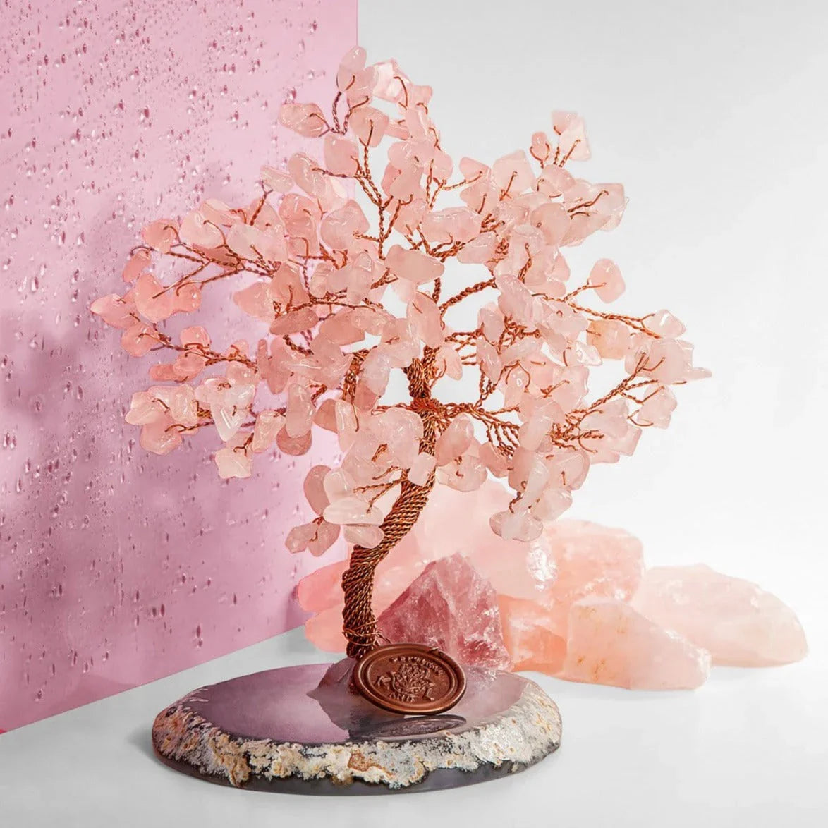 Love Harmony Rose Quartz Feng Shui Tree