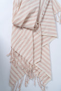 Girit Salmon Cotton Linen Towel 5