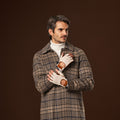 Dario (cognac) - Hand-sewn Italian crochet driving gloves from lambskin leather 9