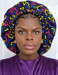 Duma Mbili 2XL Kente Silk Lined African Print Bonnet 1
