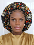 Duma Mbili 2XL Kente Silk Lined African Print Bonnet 2