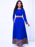 Dashiki Formal Long Sleeved Maxi Dress 1