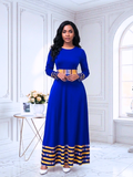 Dashiki Formal Long Sleeved Maxi Dress 2