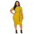 Duma Mbili Pattern Sequins Pencil Dress 1