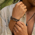 Spiritual Fortress Hematite Evil Eye Charm Bracelet 2