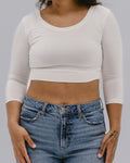 Elegant 3/4 Sleeve Halftee 1