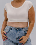 Elegant Basic Cap Sleeve Halftee 2