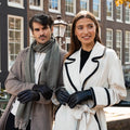 Elijah (black) – Timeless sheepskin leather gloves with luxurious cashmere lining & touchscreen capability 10
